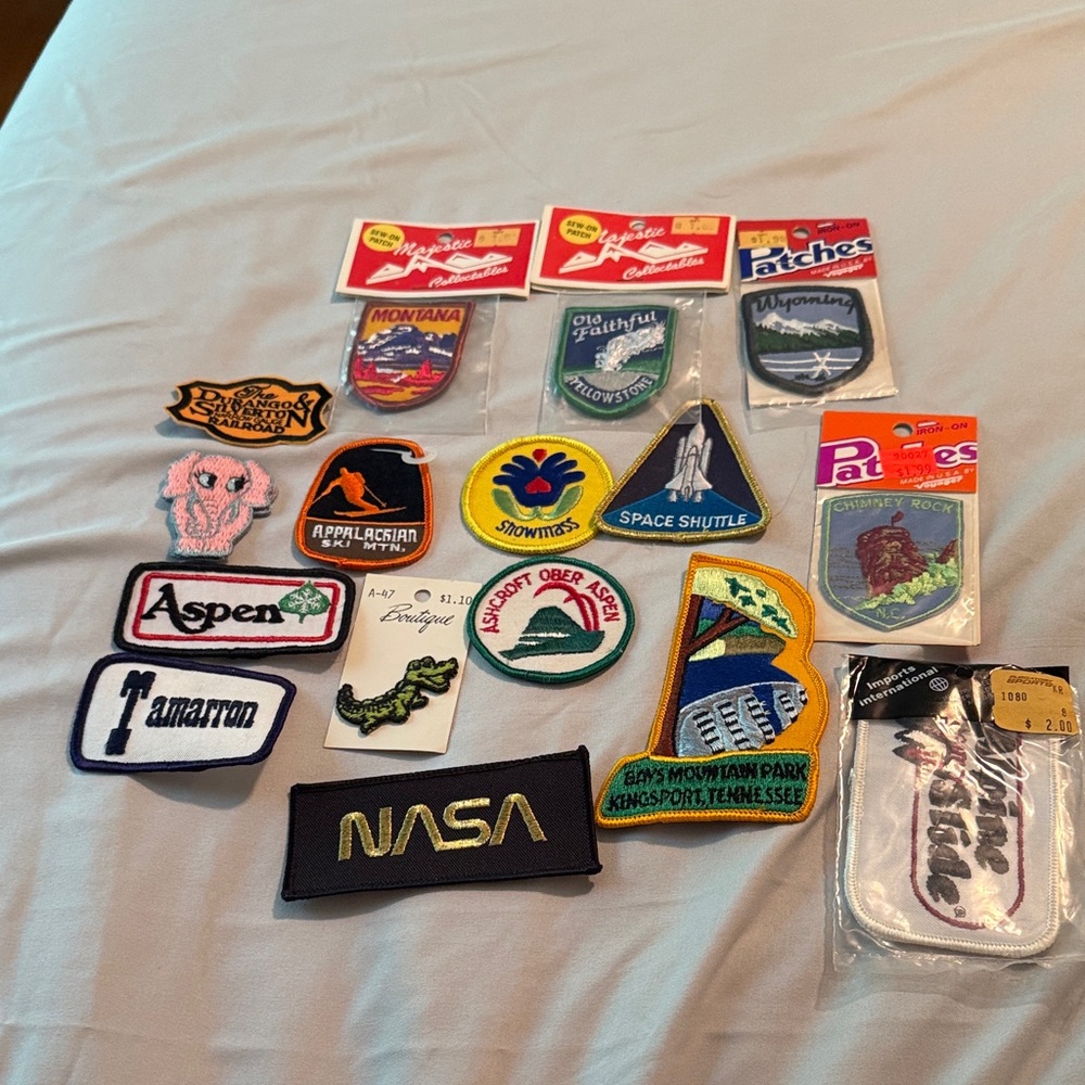 Assorted Embroidered Patches Set
